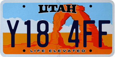 UT license plate Y184FF