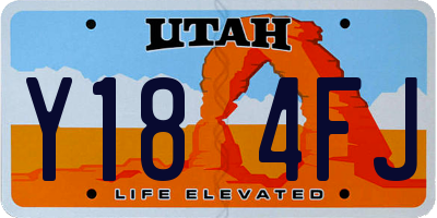 UT license plate Y184FJ
