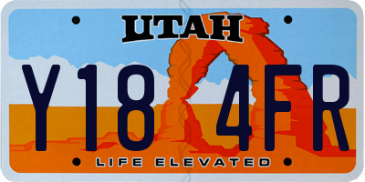 UT license plate Y184FR