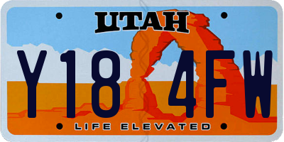 UT license plate Y184FW
