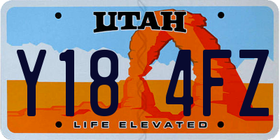 UT license plate Y184FZ