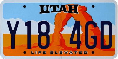 UT license plate Y184GD