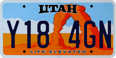 UT license plate Y184GN