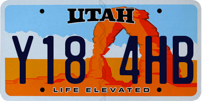 UT license plate Y184HB