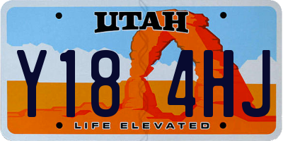 UT license plate Y184HJ