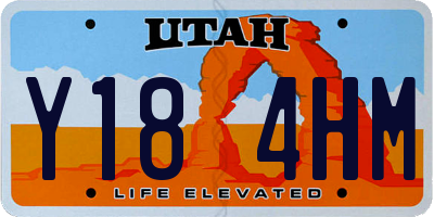 UT license plate Y184HM