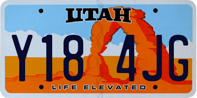 UT license plate Y184JG