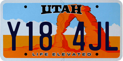 UT license plate Y184JL