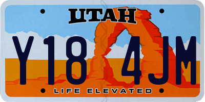 UT license plate Y184JM