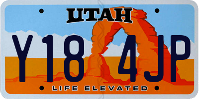 UT license plate Y184JP