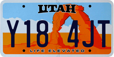 UT license plate Y184JT