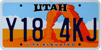 UT license plate Y184KJ