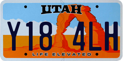 UT license plate Y184LH