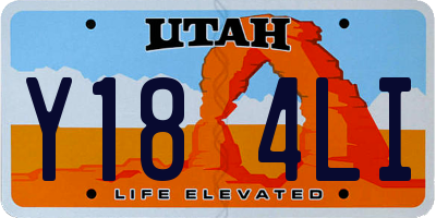UT license plate Y184LI