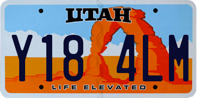 UT license plate Y184LM