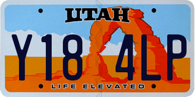 UT license plate Y184LP