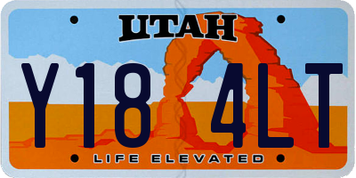 UT license plate Y184LT