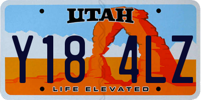 UT license plate Y184LZ
