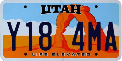 UT license plate Y184MA