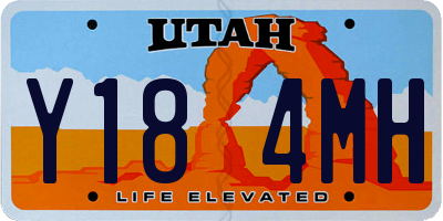 UT license plate Y184MH