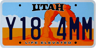 UT license plate Y184MM