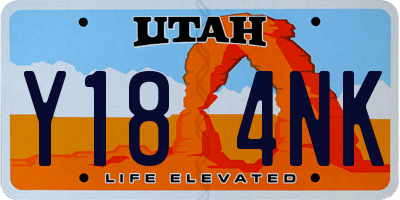 UT license plate Y184NK