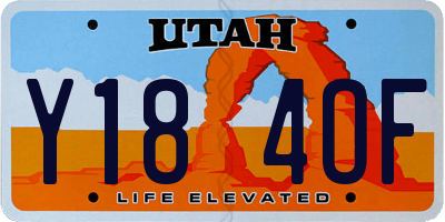 UT license plate Y184OF