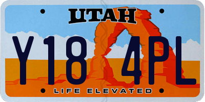 UT license plate Y184PL