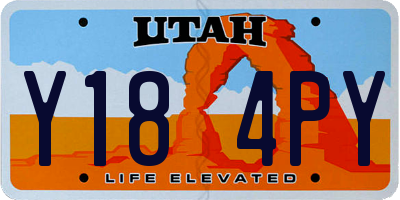 UT license plate Y184PY