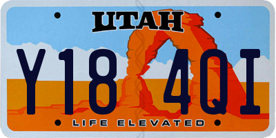 UT license plate Y184QI