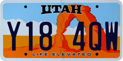 UT license plate Y184QW