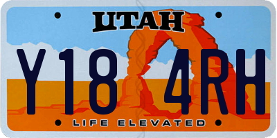UT license plate Y184RH
