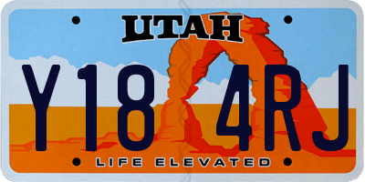 UT license plate Y184RJ