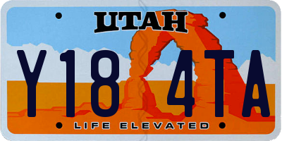 UT license plate Y184TA