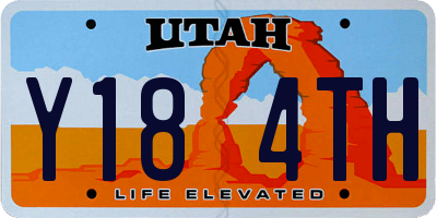 UT license plate Y184TH
