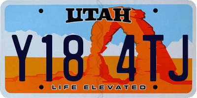 UT license plate Y184TJ