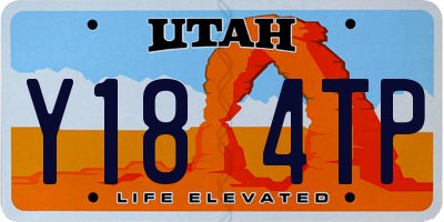 UT license plate Y184TP