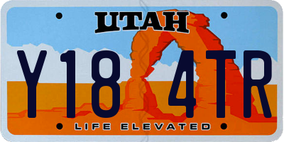 UT license plate Y184TR
