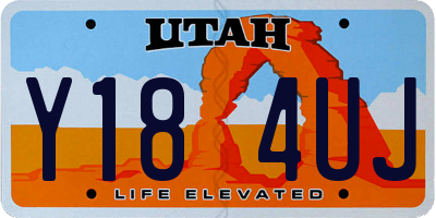 UT license plate Y184UJ