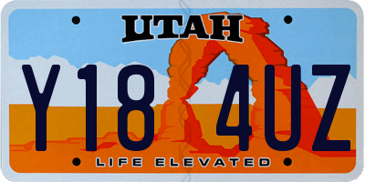 UT license plate Y184UZ