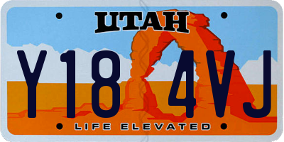 UT license plate Y184VJ