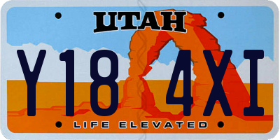 UT license plate Y184XI