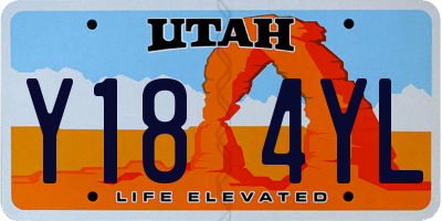 UT license plate Y184YL