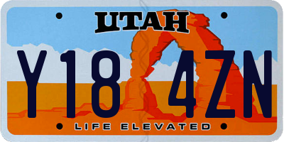 UT license plate Y184ZN
