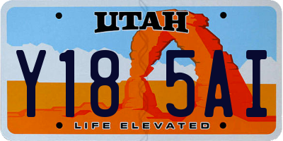 UT license plate Y185AI