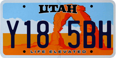 UT license plate Y185BH