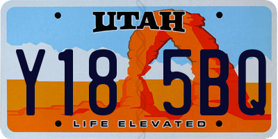 UT license plate Y185BQ