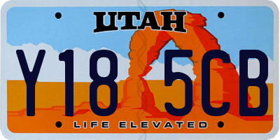 UT license plate Y185CB