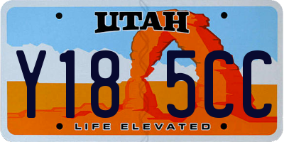 UT license plate Y185CC