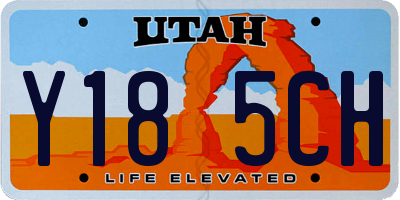 UT license plate Y185CH